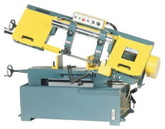 Enco - 10 x 17" Max Capacity, Manual Step Pulley Horizontal Bandsaw - 220/440 Volts, 2 hp, 3 Phase - Industrial Tool & Supply