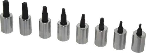 Proto - 8 Piece 3/8" Drive Torx Bit Socket Set - T15 to T50 Torx - Industrial Tool & Supply