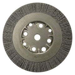 Anderson - 10" OD, 3/4" Arbor Hole, Crimped Nylon Wheel Brush - 1" Face Width - Industrial Tool & Supply