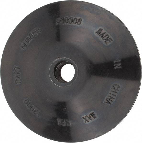 DeWALT - 4-1/2" Diam Locking Nut Disc Backing Pad - Medium Density, 12,000 RPM - Industrial Tool & Supply