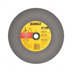 DeWALT - 14" Aluminum Oxide Cutoff Wheel - 7/64" Thick, 1" Arbor, 4,300 Max RPM, Use with Stationary Tools - Industrial Tool & Supply