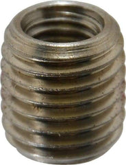 Made in USA - M10x1.50 Internal, M16x2.00 External, Metric Coarse, 17mm Insert Length, Thread Locking Repair Inserts - Stainless Steel, Oxide Finish, Grade 303 - Industrial Tool & Supply