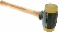 Garland - 6-1/2 Lb Head 2-3/4" Face Urethane Split Head Hammer with Faces - Wood Handle - Industrial Tool & Supply