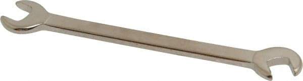 Proto - 1/4" x 7/32" Standard Ignition Open End Wrench - 3" OAL, Double End, Satin Finish, 15° & 60° Head Angle - Industrial Tool & Supply