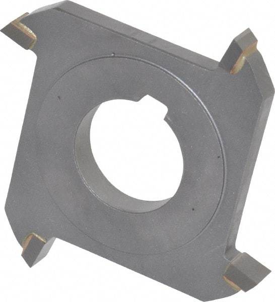 Made in USA - 3" Diam x 5/16" Width of Cut, 4 Teeth, Carbide Tipped Side Milling Cutter - Straight Teeth, Uncoated - Industrial Tool & Supply