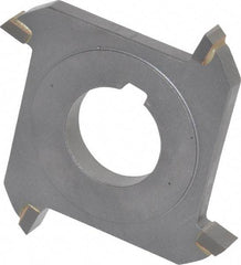 Made in USA - 3" Diam x 5/16" Width of Cut, 4 Teeth, Carbide Tipped Side Milling Cutter - Straight Teeth, Uncoated - Industrial Tool & Supply