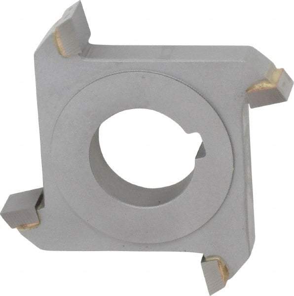 Made in USA - 3" Diam x 1/2" Width of Cut, 4 Teeth, Carbide Tipped Side Milling Cutter - Straight Teeth, Uncoated - Industrial Tool & Supply