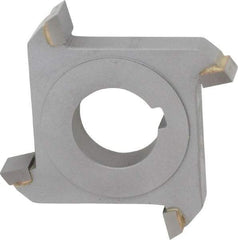Made in USA - 3" Diam x 1/2" Width of Cut, 4 Teeth, Carbide Tipped Side Milling Cutter - Straight Teeth, Uncoated - Industrial Tool & Supply
