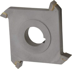 Made in USA - 4" Diam x 1/2" Width of Cut, 4 Teeth, Carbide Tipped Side Milling Cutter - Straight Teeth, Uncoated - Industrial Tool & Supply