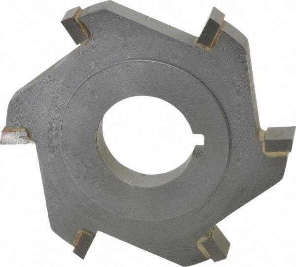 Made in USA - 3" Diam x 3/8" Width of Cut, 6 Teeth, Carbide Tipped Side Milling Cutter - Straight Teeth, Uncoated - Industrial Tool & Supply
