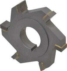 Made in USA - 3" Diam x 1/2" Width of Cut, 6 Teeth, Carbide Tipped Side Milling Cutter - Straight Teeth, Uncoated - Industrial Tool & Supply