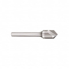 SGS - 1" Head Diam, 1/2" Shank Diam, 1 Flute 90° Solid Carbide Countersink - Industrial Tool & Supply