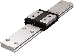 THK - 110mm OAL x 33mm Overall Width x 9mm Overall Height 4 Way HRW Rail - 40mm Between Holes, 4-1/2 x 7-1/2 x 5.3mm Hole Size - Industrial Tool & Supply