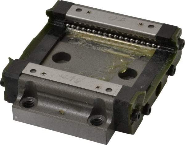 THK - 59mm L x 68mm W x 18mm H, 26mm Transverse Hole Spcg, 53mm Lateral Hole Spcg, 4 Way HRW Block - 13.5mm Overhang, 6.18 Kn Dynamic Capacity, M5x4.4 Hole, 11.5 kn Static Load Rating, 17" High Assembly - Industrial Tool & Supply