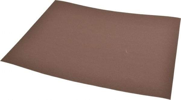 Norton - 400 Grit Aluminum Oxide Sanding Sheet - 11" Long x 9" Wide, Extra Fine Grade, J-Weighted Cloth Backing - Industrial Tool & Supply