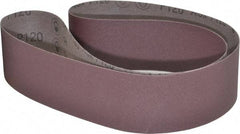 3M - 3" Wide x 60" OAL, 120 Grit, Aluminum Oxide Abrasive Belt - Aluminum Oxide, Fine, Coated, X Weighted Cloth Backing, Series 241D - Industrial Tool & Supply