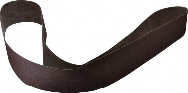 3M - 3" Wide x 72" OAL, 80 Grit, Aluminum Oxide Abrasive Belt - Aluminum Oxide, Medium, Coated, X Weighted Cloth Backing, Series 341D - Industrial Tool & Supply