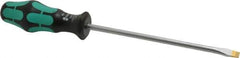 Wera - 287mm OAL Standard Slotted Screwdriver - Round Shank, Ergonomic Handle - Industrial Tool & Supply