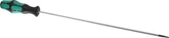 Wera - 298mm OAL Standard Slotted Screwdriver - Round Shank, Ergonomic Handle - Industrial Tool & Supply