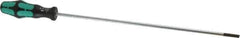 Wera - 398mm OAL Standard Slotted Screwdriver - Round Shank, Ergonomic Handle - Industrial Tool & Supply