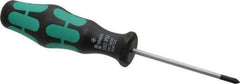 Wera - #0, 5-1/2" OAL, Standard Phillips Screwdriver - 2-3/8" Blade Length, Round Shank, Ergonomic Handle - Industrial Tool & Supply