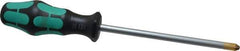 Wera - #3, 10-1/4" OAL, Standard Phillips Screwdriver - 6" Blade Length, Round Shank, Ergonomic Handle - Industrial Tool & Supply