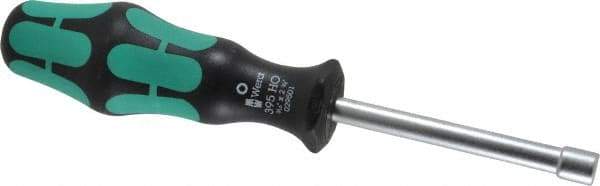 Wera - 3/16" Hollow Shaft Nutdriver - Ergonomic Handle, 6-1/4" OAL - Industrial Tool & Supply