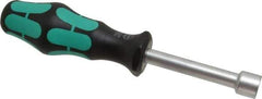 Wera - 1/2" Hollow Shaft Nutdriver - Ergonomic Handle, 7-3/4" OAL - Industrial Tool & Supply