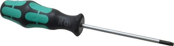 Wera - T20 Torx Driver - 4" Blade Length, 7-7/8" OAL, Ergonomic Handle - Industrial Tool & Supply