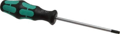 Wera - T27 Torx Driver - 4-1/4" Blade Length, 8-3/4" OAL, Ergonomic Handle - Industrial Tool & Supply