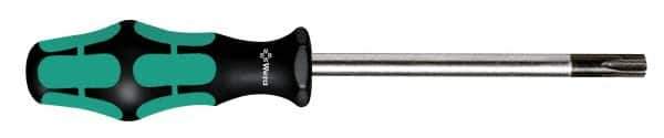 Wera - T40 Torx Driver - 5" Blade Length, 9-5/8" OAL, Ergonomic Handle - Industrial Tool & Supply