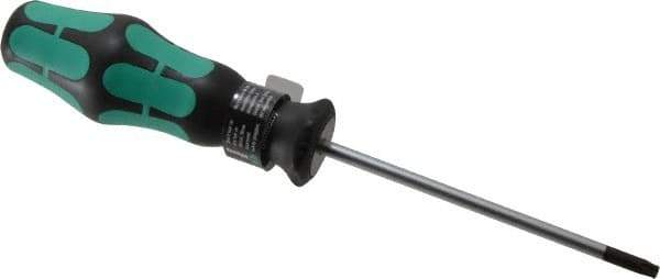 Wera - T20 Torx Driver - 4" Blade Length, 7-7/8" OAL, Ergonomic Handle - Industrial Tool & Supply