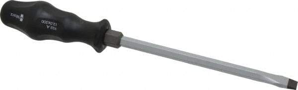 Wera - 317mm OAL Standard Slotted Screwdriver - Hexagon Shank, Ergonomic Handle - Industrial Tool & Supply