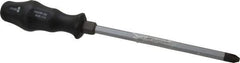 Wera - #4, 12-3/8" OAL, Demolition Phillips Screwdriver - 8" Blade Length, Hexagon Shank, Ergonomic Handle - Industrial Tool & Supply