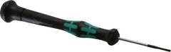 Wera - Electronic/Electrostatic Slotted Screwdriver - 40mm Blade Length, Round Shank, Ergonomic Handle - Industrial Tool & Supply