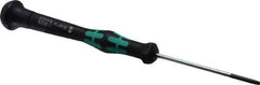 Wera - Electronic/Electrostatic Slotted Screwdriver - 60mm Blade Length, Round Shank, Ergonomic Handle - Industrial Tool & Supply