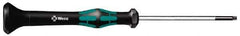Wera - T20 Torx Driver - 2-3/8" Blade Length, 6-3/16" OAL, Micro Handle - Industrial Tool & Supply