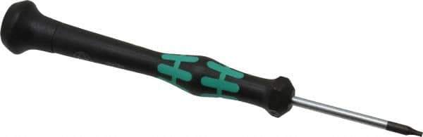 Wera - T6 Torx Driver - 1-9/16" Blade Length, 3-7/8" OAL, Micro Handle - Industrial Tool & Supply