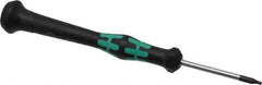 Wera - T6 Torx Driver - 1-9/16" Blade Length, 3-7/8" OAL, Micro Handle - Industrial Tool & Supply