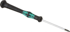 Wera - T7 Torx Driver - 2-3/8" Blade Length, 6-3/16" OAL, Micro Handle - Industrial Tool & Supply