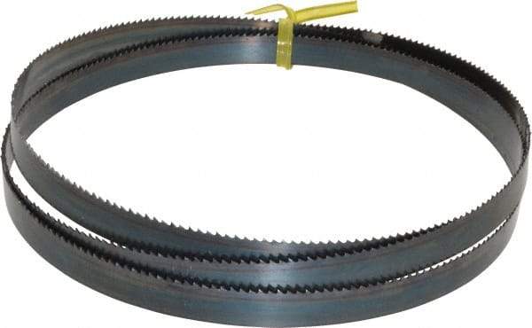 Starrett - 10 TPI, 5' Long x 1/2" Wide x 0.025" Thick, Welded Band Saw Blade - Carbon Steel, Toothed Edge, Raker Tooth Set, Flexible Back, Contour Cutting - Industrial Tool & Supply