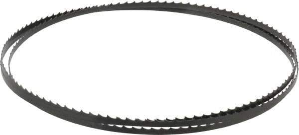 Starrett - 4 TPI, 6' 8" Long x 1/4" Wide x 0.025" Thick, Welded Band Saw Blade - Carbon Steel, Toothed Edge, Raker Tooth Set, Flexible Back, Contour Cutting - Industrial Tool & Supply