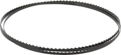 Starrett - 4 TPI, 6' 8" Long x 1/4" Wide x 0.025" Thick, Welded Band Saw Blade - Carbon Steel, Toothed Edge, Raker Tooth Set, Flexible Back, Contour Cutting - Industrial Tool & Supply
