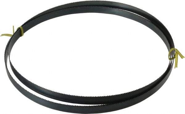 Starrett - 10 TPI, 8' 10" Long x 5/8" Wide x 0.032" Thick, Welded Band Saw Blade - Carbon Steel, Toothed Edge, Raker Tooth Set, Flexible Back, Contour Cutting - Industrial Tool & Supply