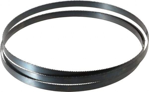 Starrett - 10 TPI, 6' 8" Long x 1/2" Wide x 0.025" Thick, Welded Band Saw Blade - Carbon Steel, Toothed Edge, Raker Tooth Set, Flexible Back, Contour Cutting - Industrial Tool & Supply