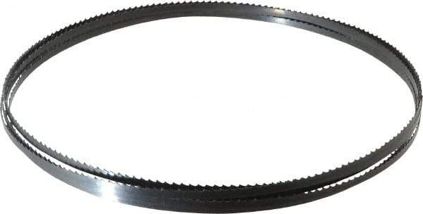 Starrett - 6 TPI, 12' 6" Long x 1/4" Wide x 0.025" Thick, Welded Band Saw Blade - Carbon Steel, Toothed Edge, Raker Tooth Set, Flexible Back, Contour Cutting - Industrial Tool & Supply