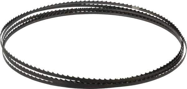Starrett - 4 TPI, 12' 6" Long x 1/4" Wide x 0.025" Thick, Welded Band Saw Blade - Carbon Steel, Toothed Edge, Raker Tooth Set, Flexible Back, Contour Cutting - Industrial Tool & Supply