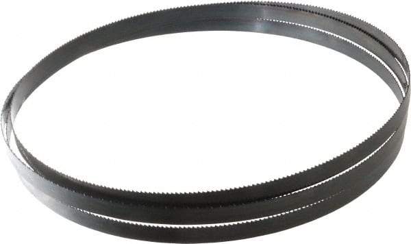 Starrett - 10 TPI, 7' 11" Long x 1/2" Wide x 0.025" Thick, Welded Band Saw Blade - Carbon Steel, Toothed Edge, Raker Tooth Set, Flexible Back, Contour Cutting - Industrial Tool & Supply