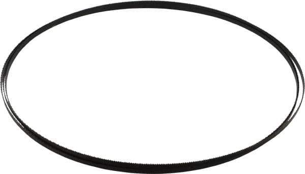 Starrett - 14 TPI, 10' Long x 1/4" Wide x 0.025" Thick, Welded Band Saw Blade - Carbon Steel, Toothed Edge, Raker Tooth Set, Flexible Back, Contour Cutting - Industrial Tool & Supply
