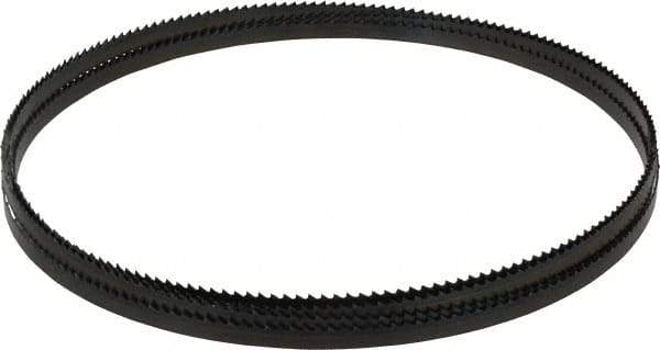 Starrett - 6 TPI, 12' 6" Long x 3/8" Wide x 0.025" Thick, Welded Band Saw Blade - Carbon Steel, Toothed Edge, Raker Tooth Set, Flexible Back, Contour Cutting - Industrial Tool & Supply